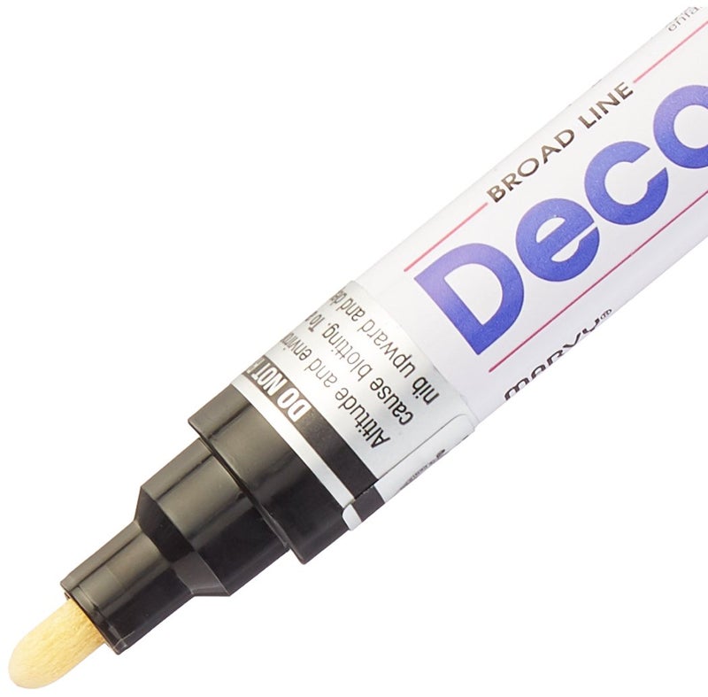 Marvy Uchida UCHIDA 300-C-1 Marvy Deco Color Broad Point Paint Marker, Black 7.25 x 1.88 x 0.5 - Image 1